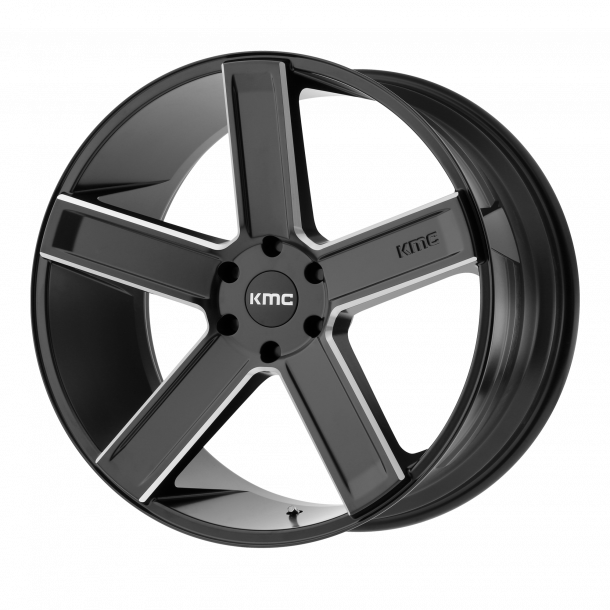 KMC KM702 DUECE Satin Black Milled 8.5x20 , ET=15, BS=5.34, 5x115