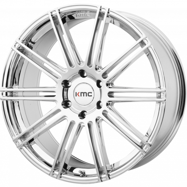 KMC KM707 CHANNEL Chrome 9.5x22 , ET=30, BS=6.43, 6x139.7