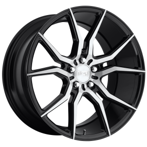 NICHE 1PC M166 ASCARI Gloss Black Brushed 10x20 5X114.3 ET 40 (BS 7.07) CB 72.56