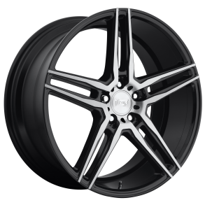 NICHE 1PC M169 TURIN Matte Black Machined 8x17 5X114.3 ET 40 (BS 6.07) CB 72.56