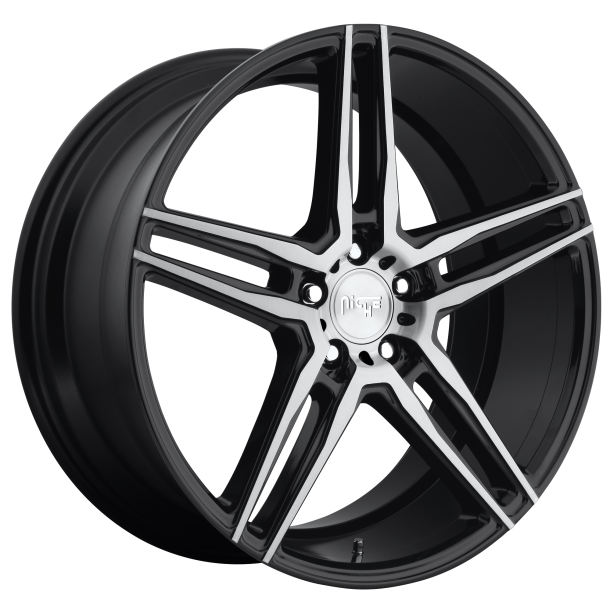 NICHE 1PC M169 TURIN Matte Black Machined 8x17 5X114.3 ET 40 (BS 6.07) CB 72.56