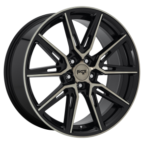 NICHE 1PC M219 GEMELLO Gloss Machined Double Dark Tint 9x20 5X115 ET 18 (BS 5.71) CB 71.5