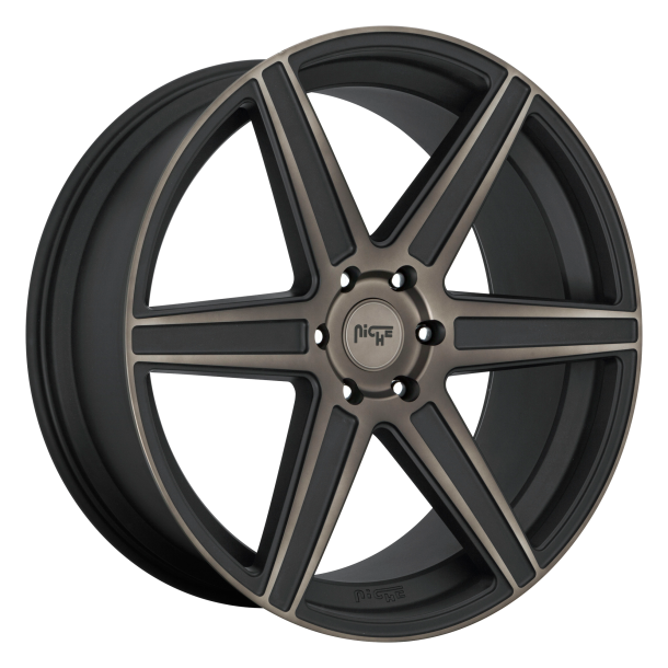 NICHE 1PC M236 CARINA Matte Machined Double Dark Tint 9.5x22 6X139.7 ET 30 (BS 6.43) CB 78.1