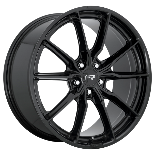 NICHE 1PC M240 RAINIER Gloss Black 8x18 5X114.3 ET 25 (BS 5.48) CB 72.56