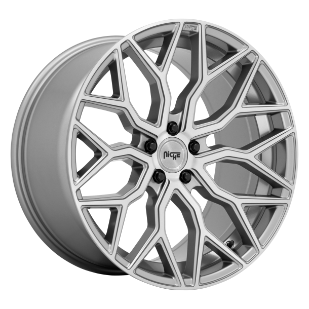 NICHE 1PC M265 MAZZANTI Anthracite Brushed Tint Clear 9x20 5X114.3 ET 35 (BS 6.38) CB 72.56