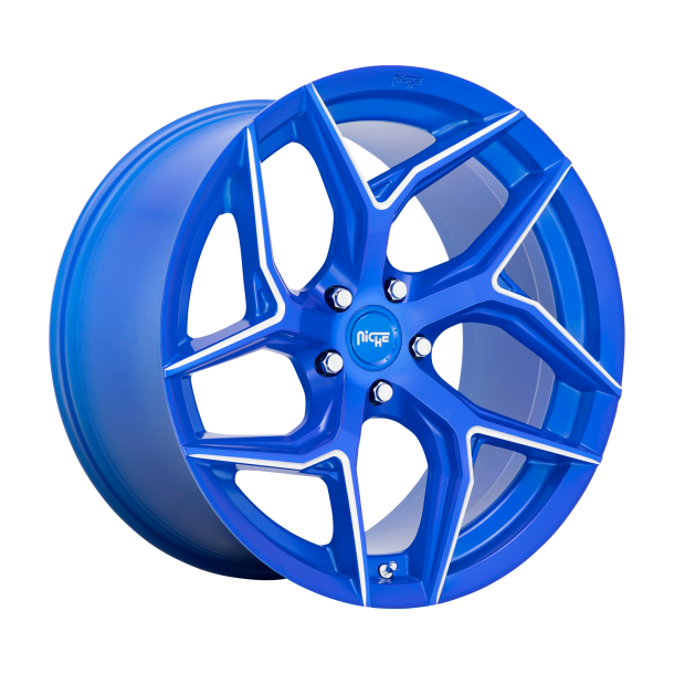 NICHE 1PC M268 TORSIONI Anodized Blue Milled 9x20 5X114.3 ET 35 (BS 6.38) CB 72.56