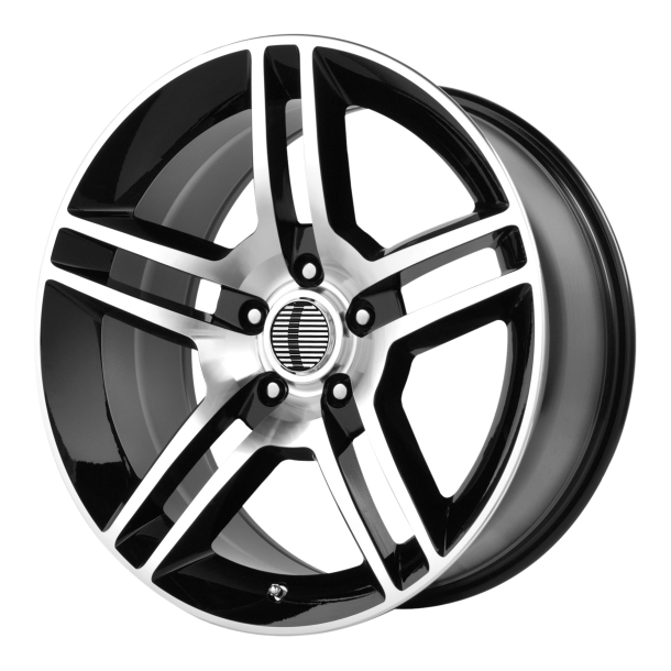 PERFORMANCE REPLICAS PR101 Gloss Black Machined 10x18 5X114.3 ET 24 (BS 6.44) CB 70.7