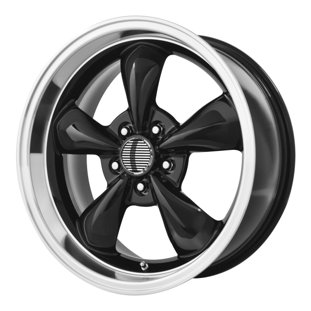 PERFORMANCE REPLICAS PR106 Gloss Black/Machined Lip 10.5x17 5X114.3 ET 27 (BS 6.81) CB 70.7