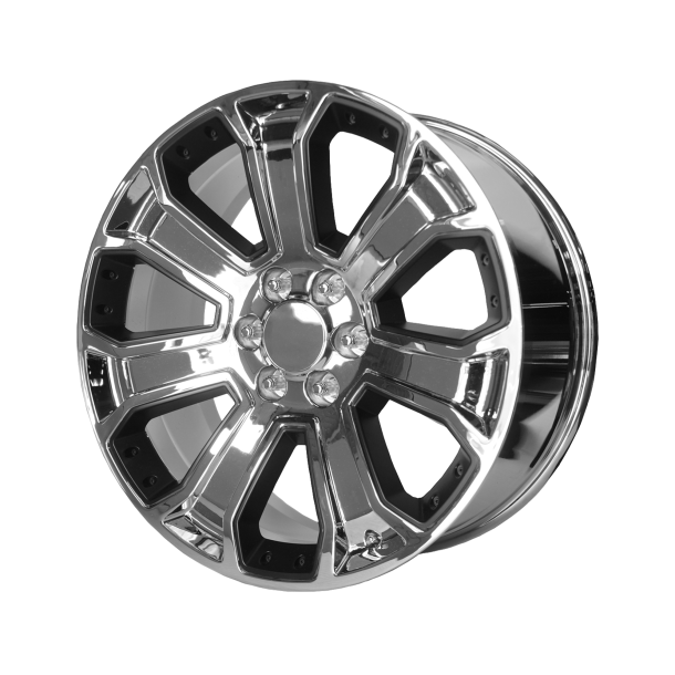 PERFORMANCE REPLICAS PR113 Chrome With Matte Black Accents 9x20 6X139.7 ET 24 (BS 5.94) CB 78.1