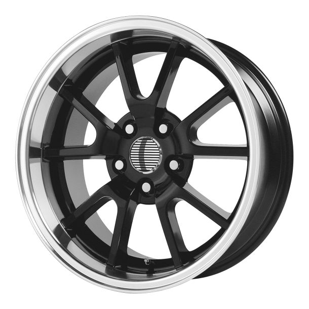 PERFORMANCE REPLICAS PR118 Gloss Black/Machined Lip 10x18 5X114.3 ET 22 (BS 6.37) CB 70.7