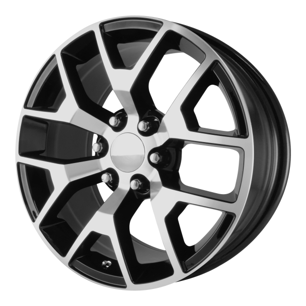 PERFORMANCE REPLICAS PR150 Gloss Black/Machined 9x20 6X139.7 ET 27 (BS 6.06) CB 78.1