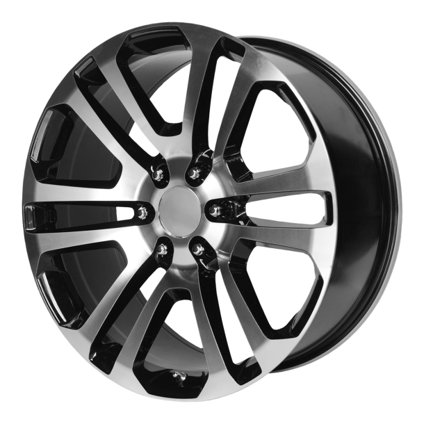 PERFORMANCE REPLICAS PR158 Gloss Black With Machined Face 9x20 6X139.7 ET 24 (BS 5.94) CB 78.1