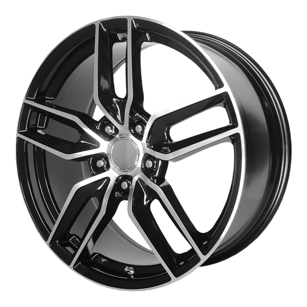 PERFORMANCE REPLICAS PR160 Gloss Black With Machined Spokes 8.5x17 5X120.65 ET 54 (BS 6.88) CB 70.3