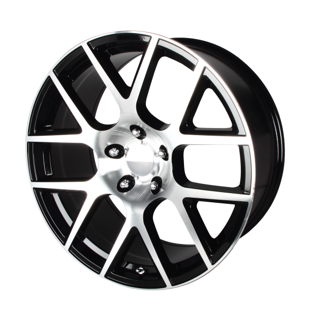 PERFORMANCE REPLICAS PR163 Gloss Black Machined 9x20 5X115 ET 20 (BS 5.79) CB 71.5