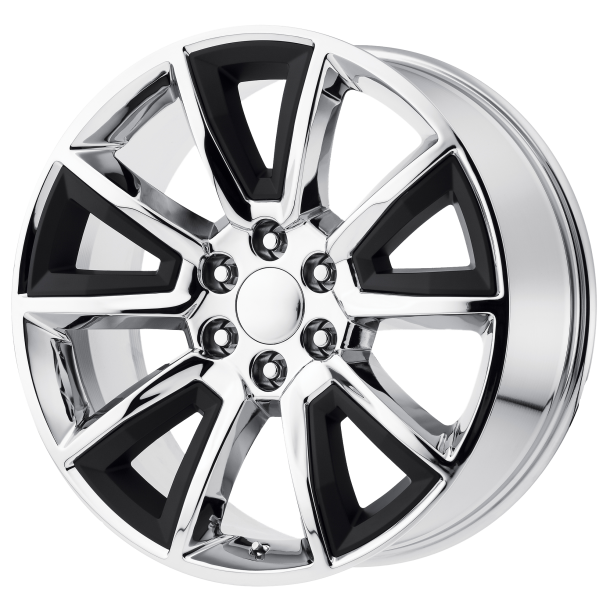 PERFORMANCE REPLICAS PR168 Chrome With Matte Black Accents 9x22 6X139.7 ET 24 (BS 5.94) CB 78.1