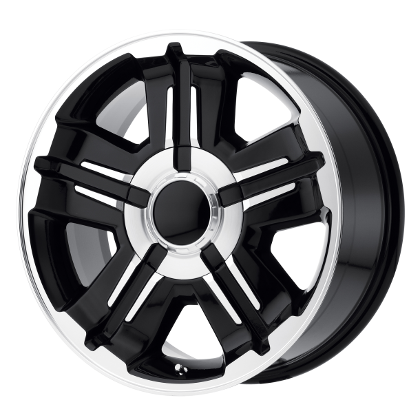 PERFORMANCE REPLICAS PR173 Gloss Black Machined 8x18 6X139.7 ET 30 (BS 5.68) CB 78.1