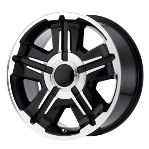 PERFORMANCE REPLICAS PR173 Gloss Black Machined 8x18 6X139.7 ET 30 (BS 5.68) CB 78.1