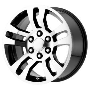 PERFORMANCE REPLICAS PR175 Gloss Black Machined 8x18 6X139.7 ET 24 (BS 5.44) CB 78.1