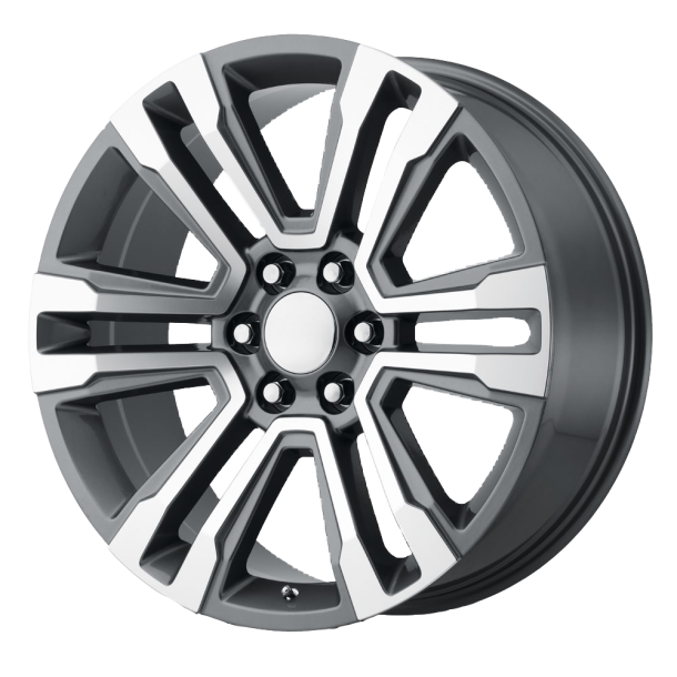 PERFORMANCE REPLICAS PR182 Gunmetal Machined 9x20 6X139.7 ET 24 (BS 5.94) CB 78.1