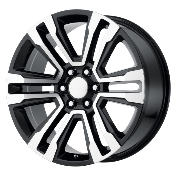 PERFORMANCE REPLICAS PR182 Gloss Black Machined 9x20 6X139.7 ET 24 (BS 5.94) CB 78.1