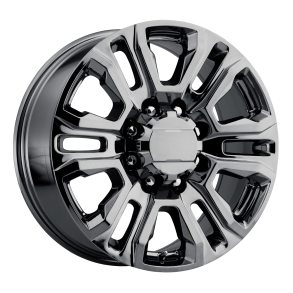 PERFORMANCE REPLICAS PR207 Black Chrome 8.5x20 8X165.1 ET 15 (BS 5.34) CB 125.1