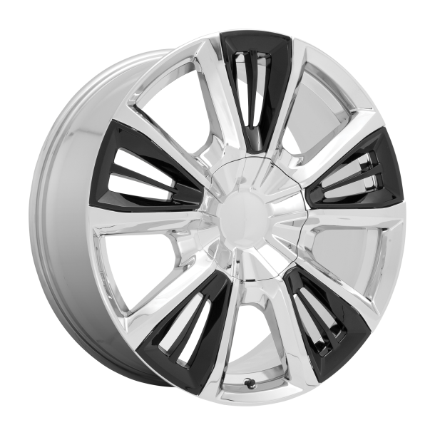 PERFORMANCE REPLICAS PR212 Chrome With Gloss Black Accents 9x22 6X139.7 ET 28 (BS 6.1) CB 78.1