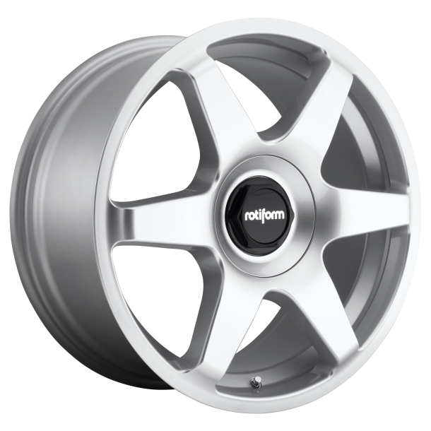 ROTIFORM 1PC R114 SIX Gloss Silver 8.5x19 5X108 ET 45, (BS 6.52), CB 72.56