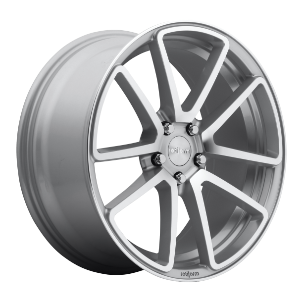 ROTIFORM 1PC R120 SPF Gloss Silver Machined 8.5x18 5X114.3 ET 38 (BS 6.25) CB 72.56