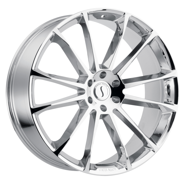 STATUS GOLIATH Chrome 9.5x22 5X115 ET 15 (BS 5.84) CB 76.1