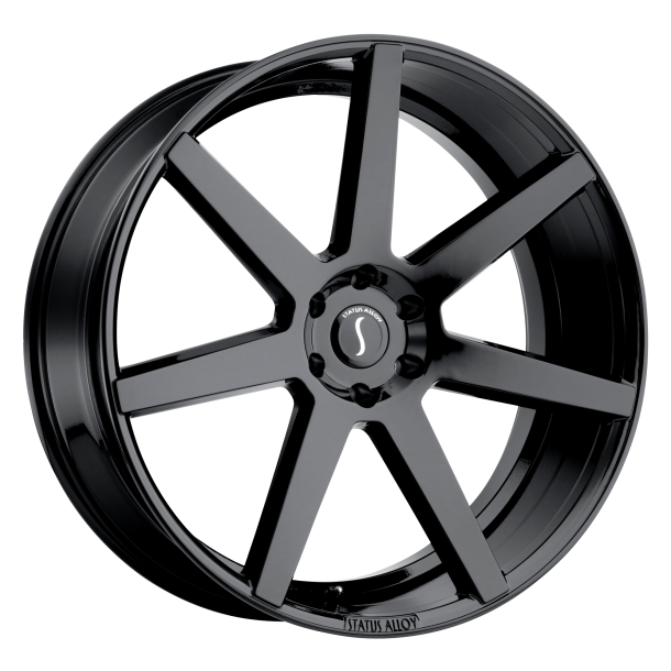 STATUS JOURNEY Gloss Black 9.5x22 5X127 ET 30 (BS 6.43) CB 74.1