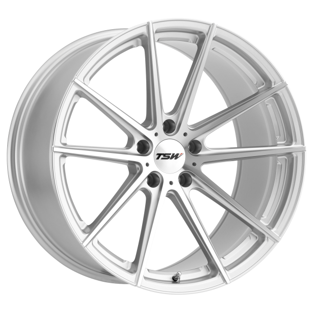 TSW BATHURST Silver W/ Mirror Cut Face 9.5x19 5X114.3 ET 39 (BS 6.79) CB 76.1