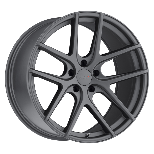 TSW GENEVA Matte Gunmetal 8x17 5X114.3 ET 40 (BS 6.07) CB 76.1