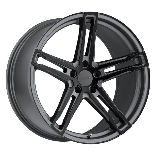 TSW MECHANICA Matte Gunmetal W/ Matte Black Face 8x17 5X114.3 ET 40 (BS 6.07) CB 76.1