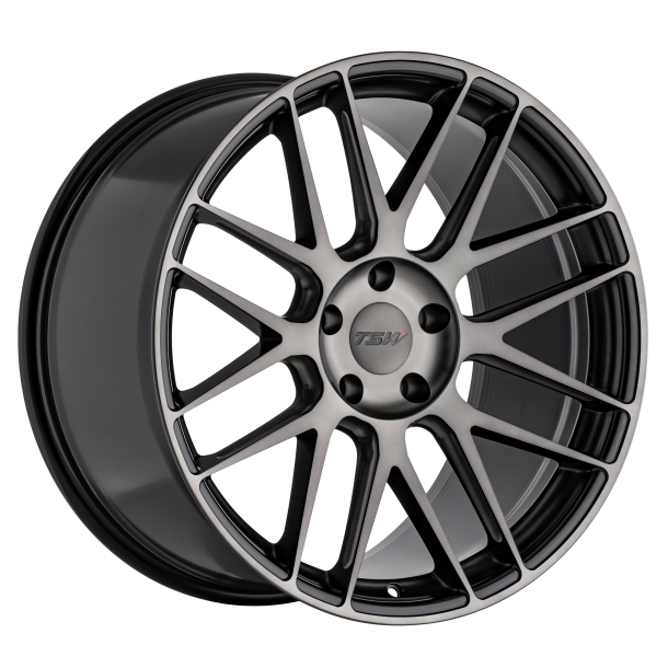 TSW NORD Semi Gloss Black Milled-Machined Dark Tint Face 8.5x19 5X114.3 ET 35 (BS 6.13) CB 76.1