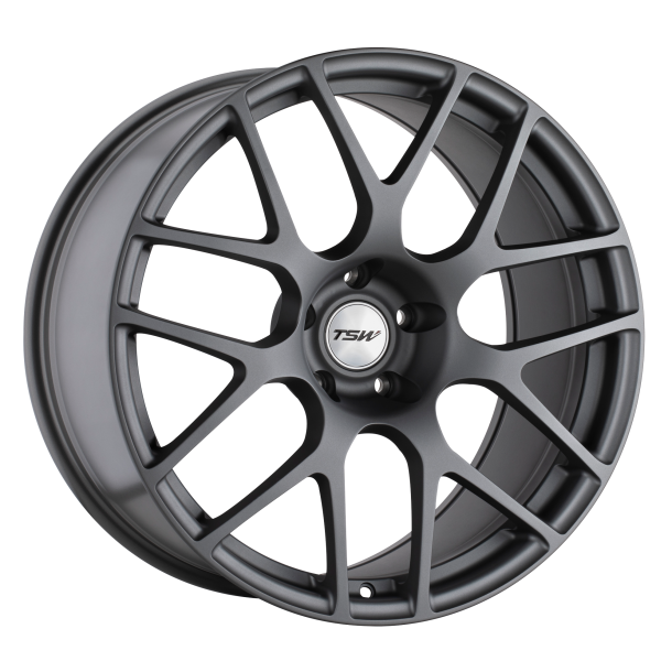 TSW NURBURGRING Matte Gunmetal 8x17 5X114.3 ET 35 (BS 5.88) CB 76.1