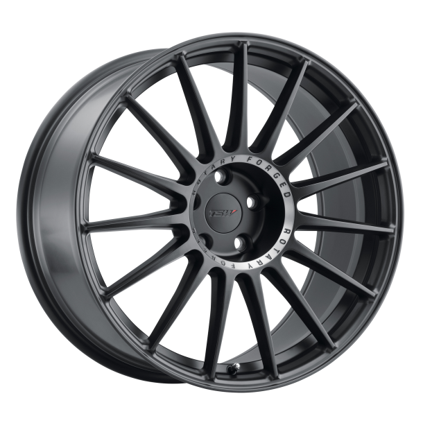 TSW PADDOCK Semi Gloss Black W/ Machined Tinted Ring 8x17 5X114.3 ET 35 (BS 5.88) CB 76.1