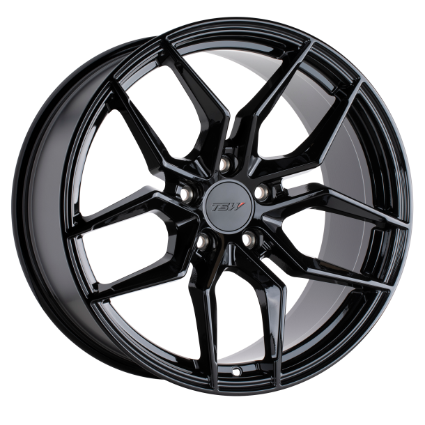 TSW SILVANO Gloss Black 8x17 5X114.3 ET 40 (BS 6.07) CB 76.1