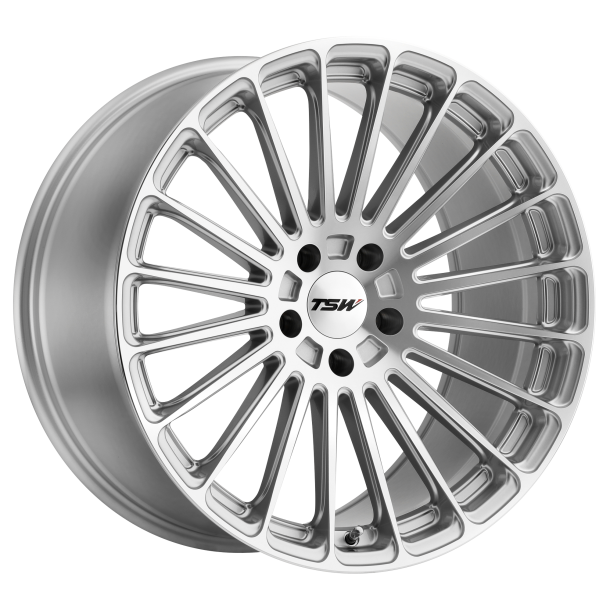 TSW TURBINA Titanium Silver W/ Mirror Cut Face 8.5x18 5X114.3 ET 15 (BS 5.34) CB 76.1