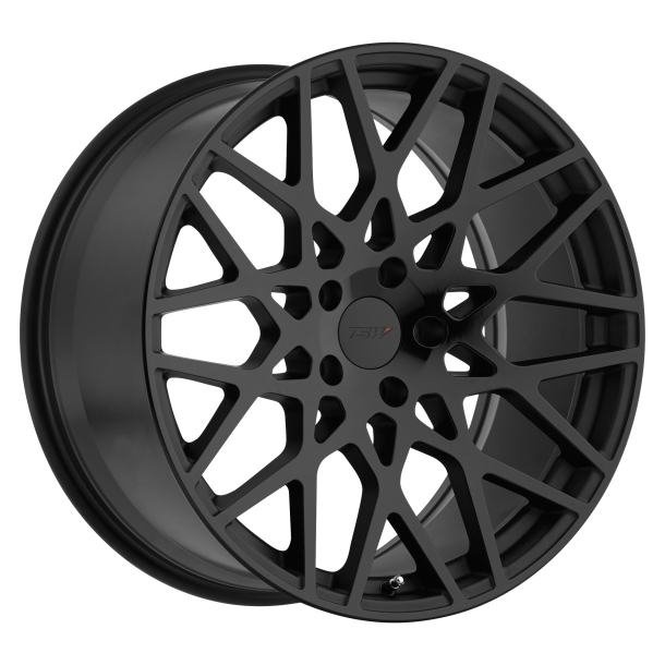 TSW VALE Double Black - Matte Black W/ Gloss Black Face 8.5x18 5X114.3 ET 20 (BS 5.54) CB 76.1