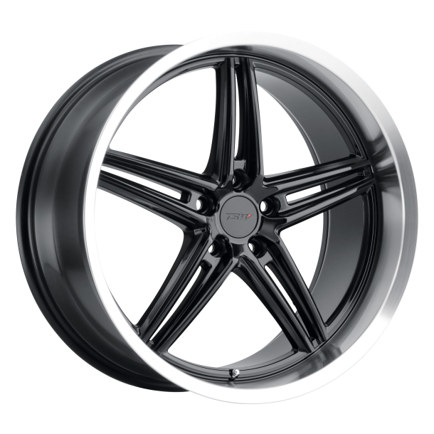 TSW VARIANTE Gloss Black W/ Machined Lip 9.5x18 5X114.3 ET 39 (BS 6.79) CB 76.1