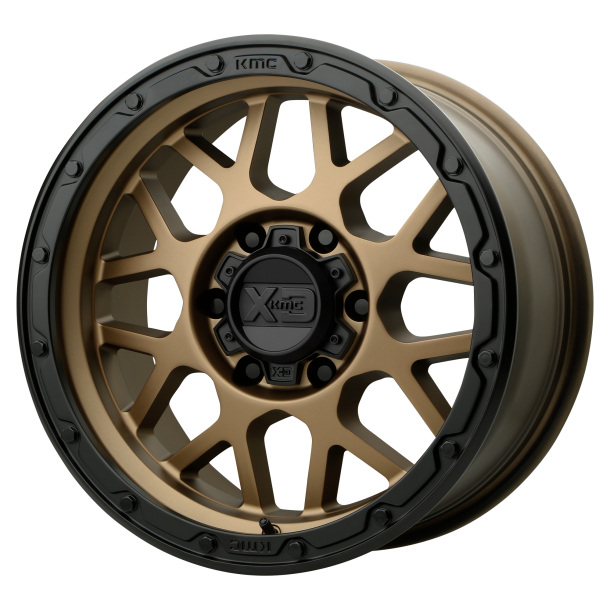 KMC XD XD135 GRENADE OR Matte Bronze Matte Black Lip 17X9 6X135 (BS 4.53) CB 87.10