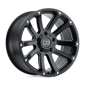 BLACK RHINO HIGHLAND Matte Black w/ Milled Spokes 17X9.5 6X135 (BS 5.72) CB 87.10