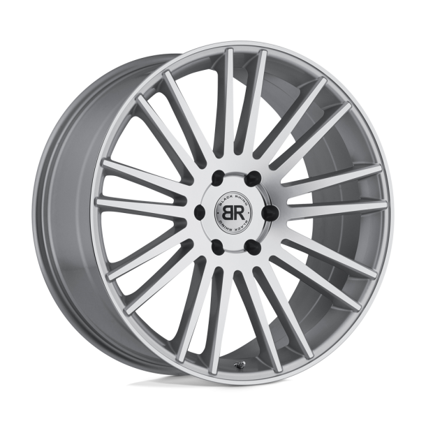 BLACK RHINO KRUGER Silver w/ Mirror-Cut Face 22X9.5 5X127 (BS 6.43) CB 71.50