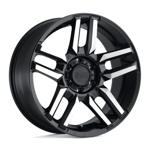 BLACK RHINO MESA Matte Black w/ Machined Face 17X8.5 5X114.3 (BS 4.04) CB 71.50