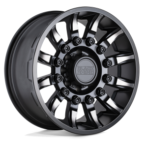 BLACK RHINO MISSION Matte Black w/ Machined Tinted Spokes 20X9 8X170 (BS 4.29) CB 125.10
