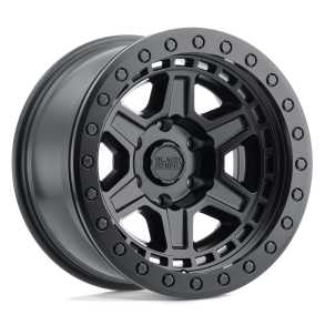 BLACK RHINO RENO Matte Black w/ Brass Bolts 17X9 6X139.7 (BS 5.00) CB 112.10
