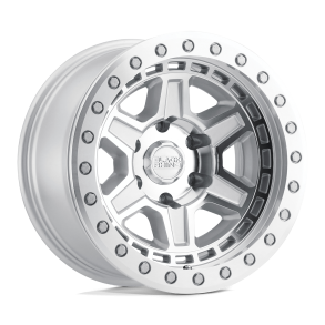 BLACK RHINO RENO Silver w/ Mirror Face & Silver Bolts 17X8.5 6X135 (BS 4.75) CB 87.10