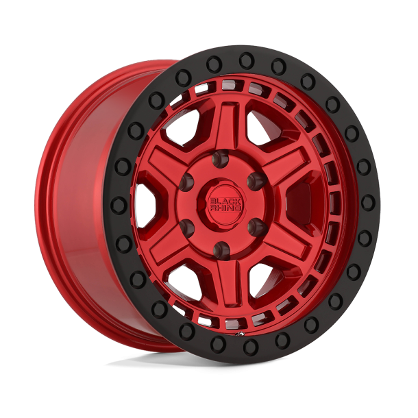 BLACK RHINO RENO Candy Red w/ Black Ring & Bolts 17X8.5 6X135 (BS 4.75) CB 87.10