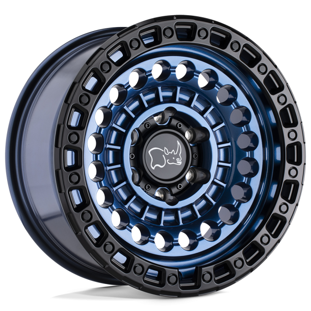 BLACK RHINO SENTINEL Cobalt Blue w/ Black Ring 17X8.5 5X127 (BS 4.04) CB 71.50