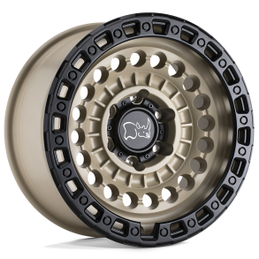 BLACK RHINO SENTINEL Desert Sand w/ Black Ring 17X8.5 6X135 (BS 4.36) CB 87.10
